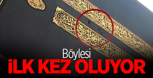 Yıkılan Vincin Parçaları Kabe Örtüsünü Yırttı