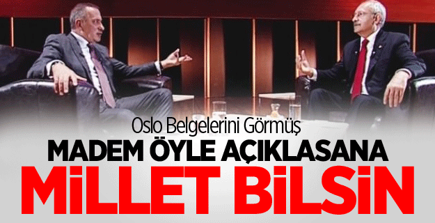 Kemal Kılıçdaroğlu Oslo Belgelerini Görmüş