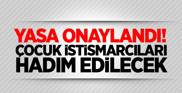 Kazakistan'da hadım yasasını onaylandı