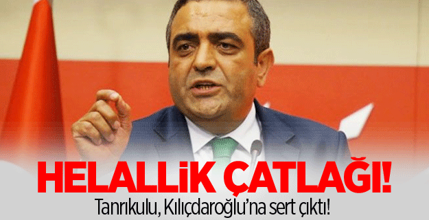 Tanrıkulu'ndan 'helallik' tepkisi