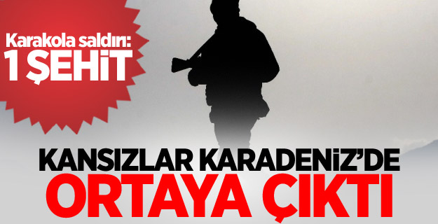 Giresun'da jandarma karakoluna saldırı: 1 şehit