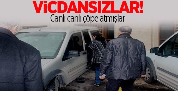 Bebeklerini canlı canlı çöpe attılar