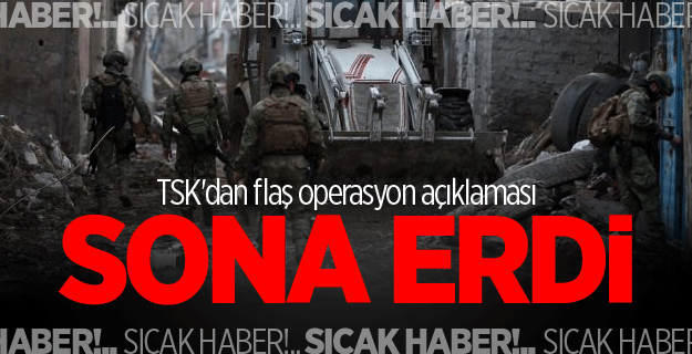 TSK'dan flaş operasyon açıklaması