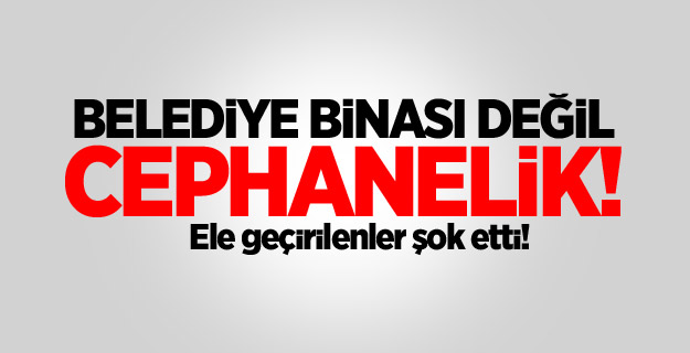 Şırnak Belediye binasından çıkanlar şoke etti