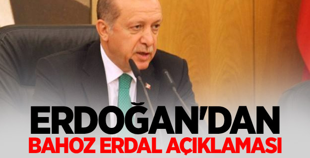 Erdoğan'dan Bahoz Erdal açıklaması