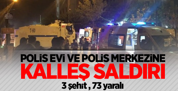 Polis merkezine bomba yüklü araçla saldırı!