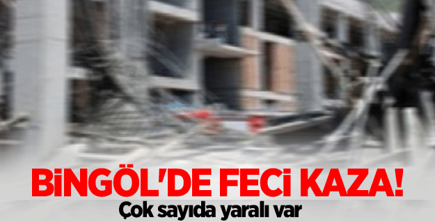 Bingöl'de inşaat iskelesi çöktü: 5 yaralı