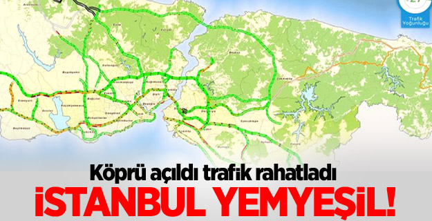 Yavuz Sultan Selim Köprüsü açıldı, trafik rahatladı