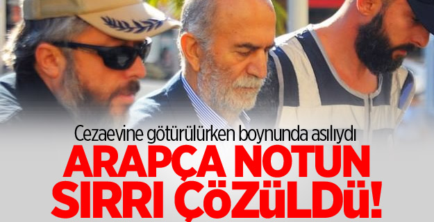 Arapça notun sırrı çözüldü