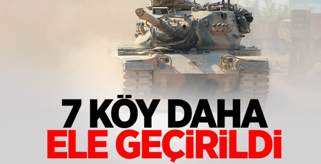 TSK: 7 köy daha ele geçirildi
