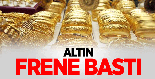 Altını frene bastı