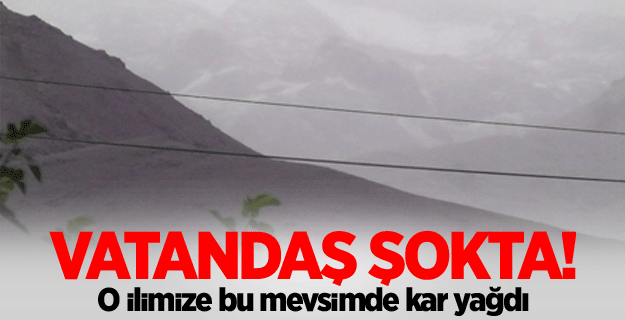 Munzur Dağı'nın yüksek yerlerine kar yağdı