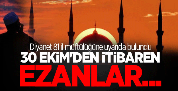Diyanet Takvimine "yaz saati" ayarı