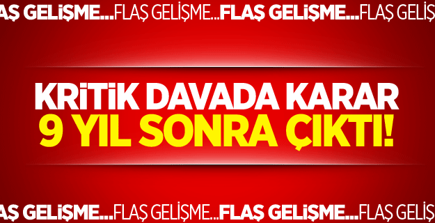 Zirve Yayınevi davasında 9 yıl sonra karar çıktı