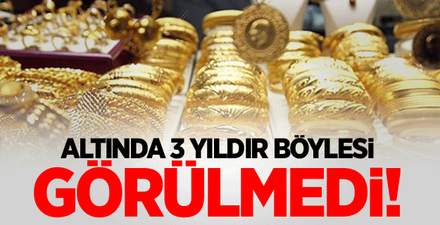 Altın 3 yıldır ilk defa böyle sert düştü!