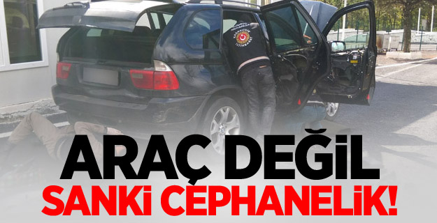 Araç değil sanki cephanelik!