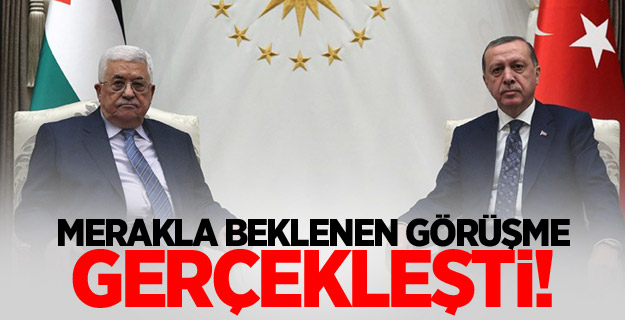 Erdoğan, Filistin Devlet Başkanı Abbas ile Görüştü