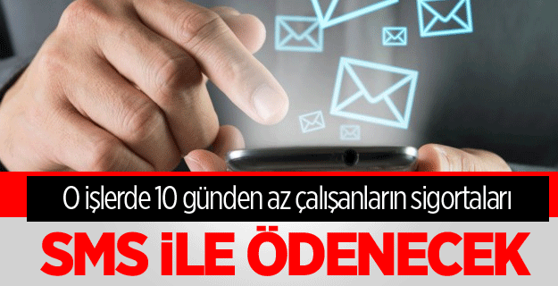 Gündelikçinin sigortası SMS ile yatırılabilecek
