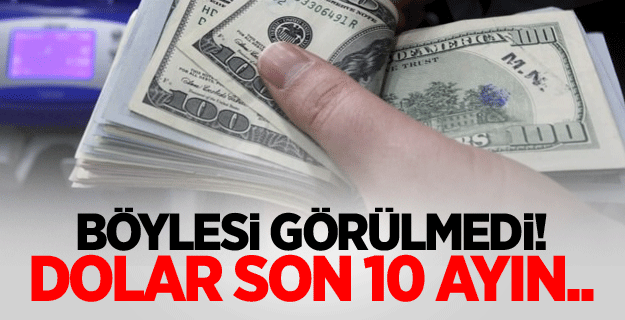 Dolar 10 ayın düşüğüne yakın seviyelerde tutundu