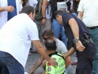 Trafik polisi kazada yaralandı