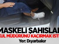 Maskeli şahıslar, okul müdürünü kaçırmak istedi