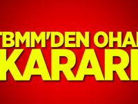 TBMM'den OHAL kararı
