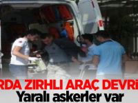 Sınırda zırhlı araç devrildi: Yaralı askerler var