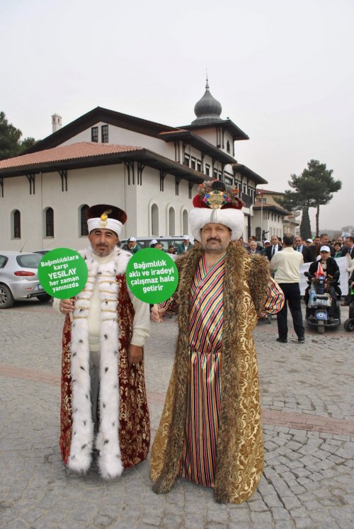 Amasya'da Yeşilay Yürüyüşü