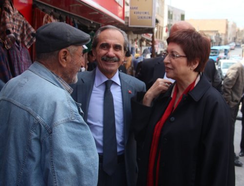 Chp’li Sarı Mardin’de Esnafı Ziyaret Etti