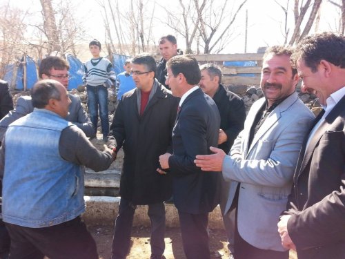 Mhp Adayı Prof. Dr. Aydın Aşkale’nin Köylerini Gezdi
