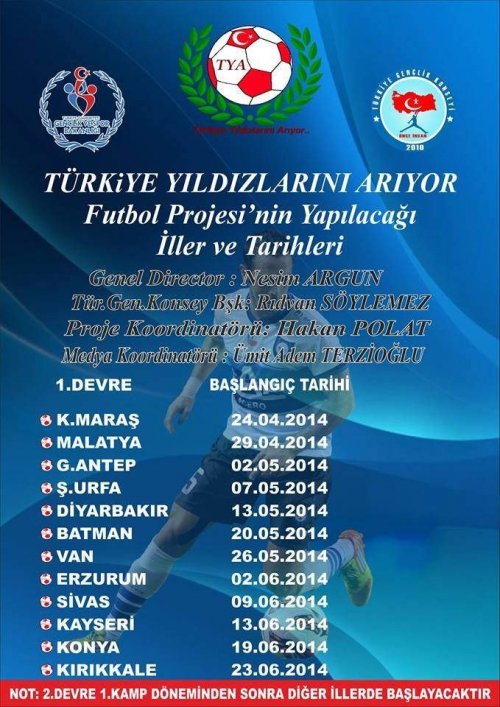 Türkiye Futbol Yıldızlarını Arıyor