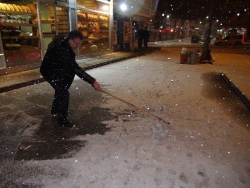 Yozgat’ta Beyaz Örtüye Büründü