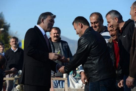 Cumhurbaşkanı Gül'e Balıkçılardan Sürpriz 17