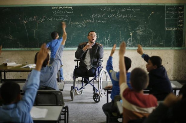 Gazze'de Engelli Bir Öğretmen 1
