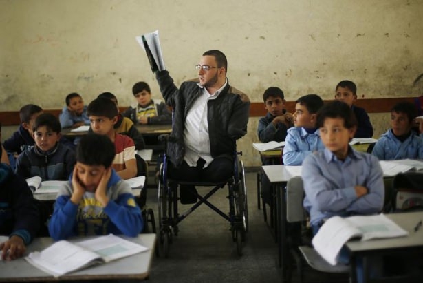 Gazze'de Engelli Bir Öğretmen 7