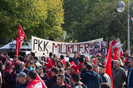PKK'yı Protesto Mitinginde Olaylar Çıktı 12