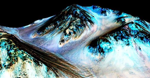 Nasa, Mars'ta Tuzlu Su Buldu 13