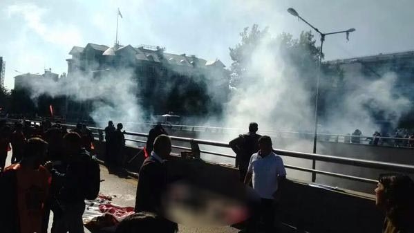 Ankara'daki Patlamadan Kan Donduran Görüntüler! 2