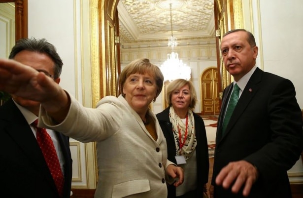 Cumhurbaşkanı Erdoğan İle Merkel Görüştü 8
