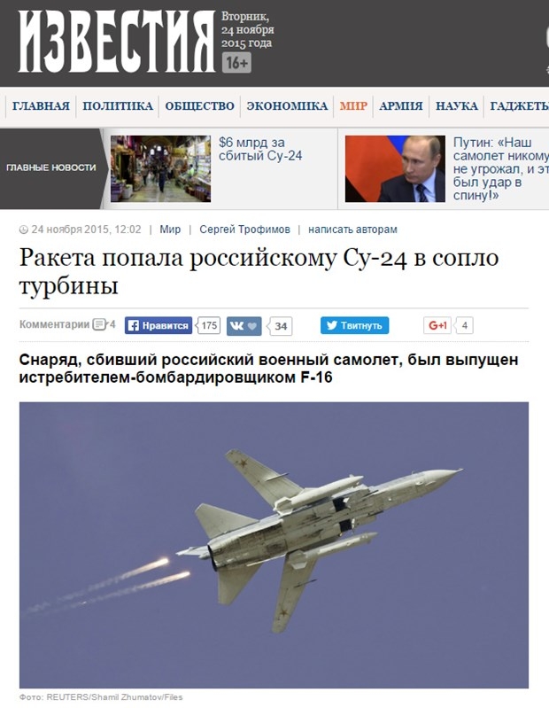 Düşürülen Rus Savaş Uçağı Dış Basında 8