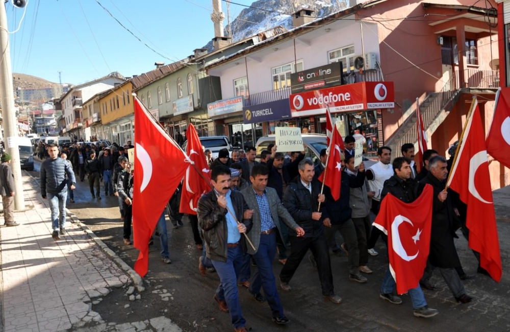 Şırnak'ta Operasyonlara Destek Yürüyüşü 4