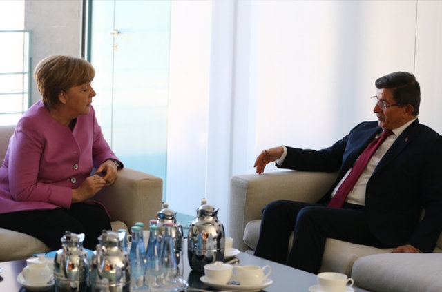 Başbakan Davutoğlu Merkel ile Buluştu 7