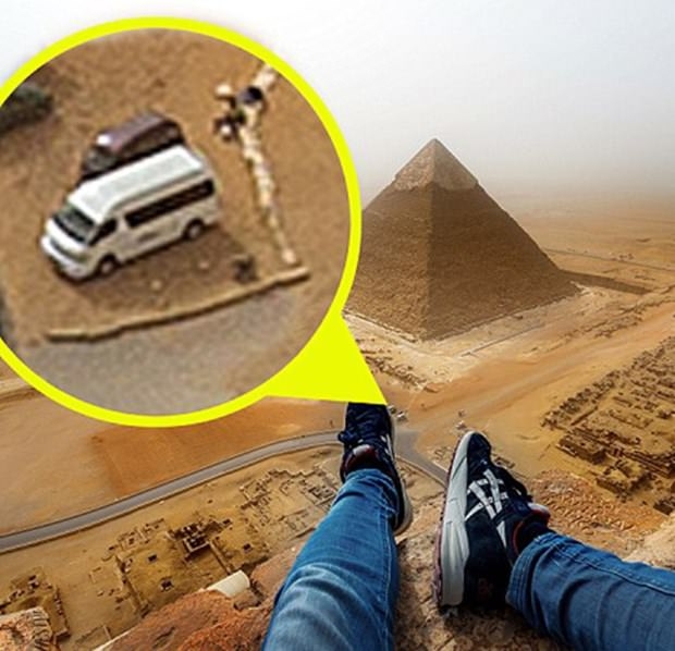 Piramitlere Tırmanan Turist Gözaltında 7