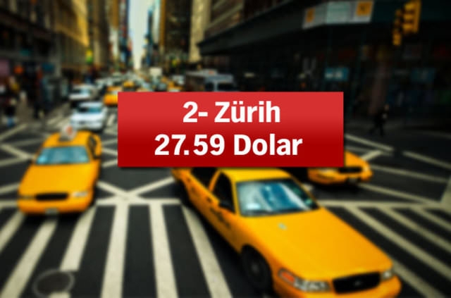 Dünyada Taksi Ücretleri 71