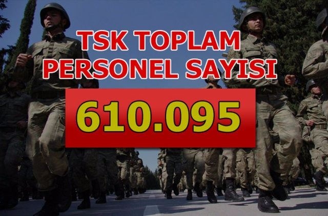 TSK'nın Personel Sayısı Açıklandı! 13