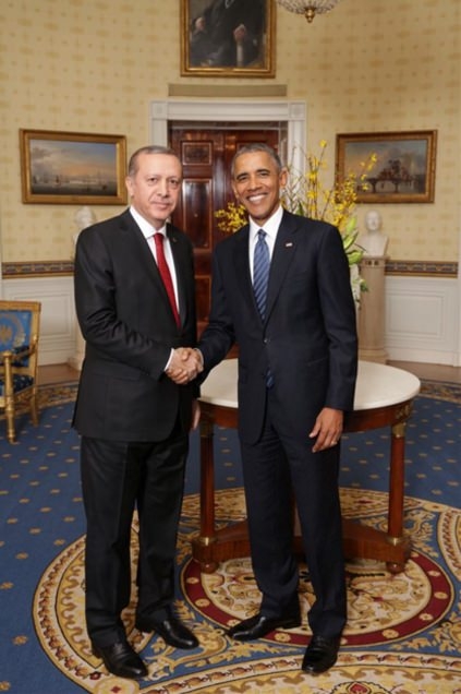 Erdoğan ile Obama Beyaz Saray'da görüştü 3