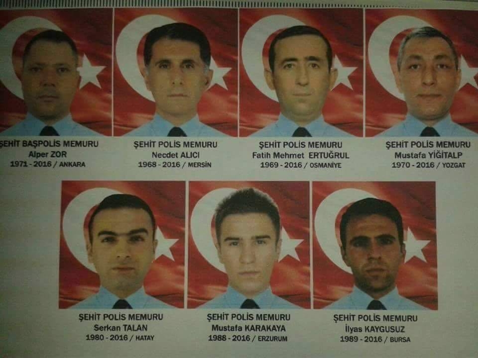 Diyarbakır'da şehit olan polisler! 11