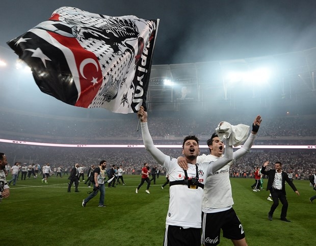 Beşiktaşlı futbolcuların şampiyonluk sevinci 31