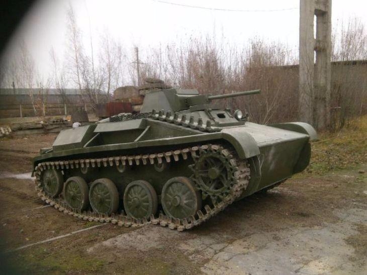 O modelden esinlendi, kendi tankını yaptı! 52