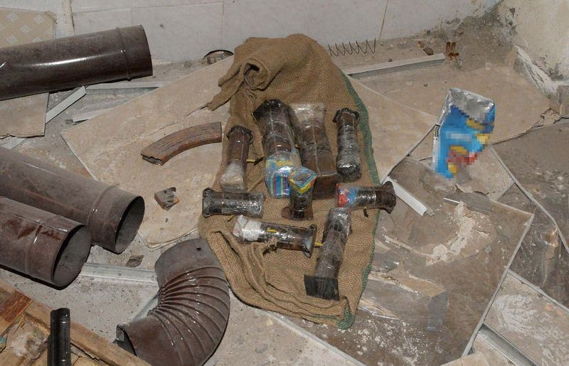 Teröristlerin "Patlayıcı imalathanesi" imha edildi 15